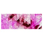 Pink Abstract Lineart Banner and Sign 8  x 3 