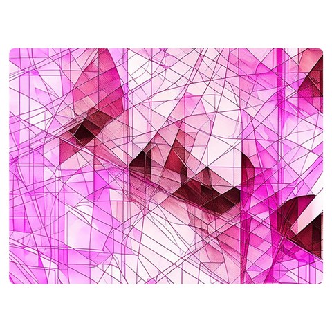 Pink Abstract Lineart Premium Plush Fleece Blanket (Extra Small) from ArtsNow.com 40 x30  Blanket Front