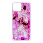 Pink Abstract Lineart iPhone 14 TPU UV Print Case