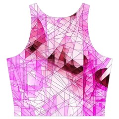 Pink Abstract Lineart Cut Out Top from ArtsNow.com Back