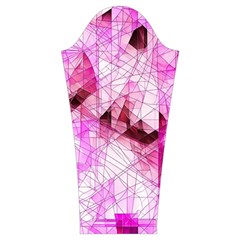 Pink Abstract Lineart Women s Cut Out Long Sleeve T Sleeve Right