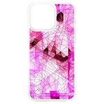 Pink Abstract Lineart iPhone 15 Plus TPU UV Print Case