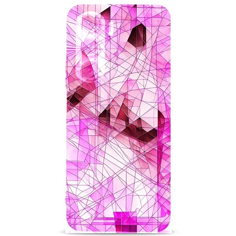 Pink Abstract Lineart Samsung Galaxy S24 Plus 6.7 Inch Black TPU UV Case from ArtsNow.com Front