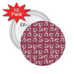 Whimsy Chickens Pattern 2.25  Buttons (10 pack) 