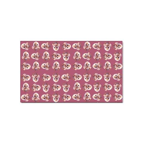 Whimsy Chickens Pattern Sticker (Rectangular) from ArtsNow.com Front