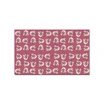 Whimsy Chickens Pattern Sticker (Rectangular)