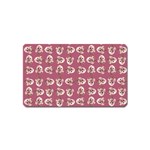 Whimsy Chickens Pattern Magnet (Name Card)