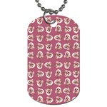 Whimsy Chickens Pattern Dog Tag (One Side)