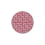 Whimsy Chickens Pattern Golf Ball Marker