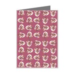 Whimsy Chickens Pattern Mini Greeting Card