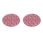 Whimsy Chickens Pattern Cufflinks (Oval)