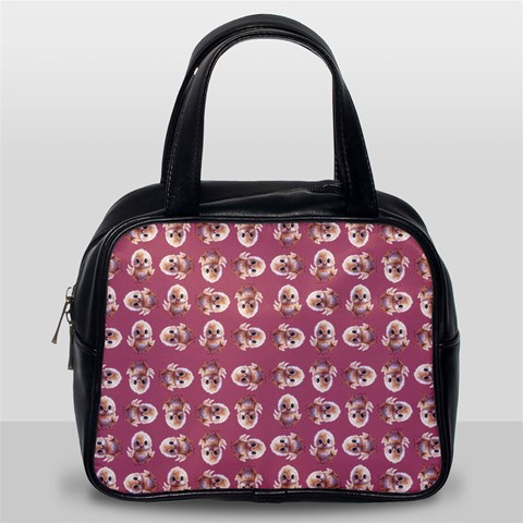 Whimsy Chickens Pattern Classic Handbag (One Side) from ArtsNow.com Front