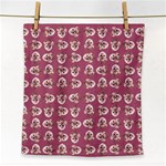 Whimsy Chickens Pattern Face Towel