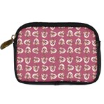 Whimsy Chickens Pattern Digital Camera Leather Case