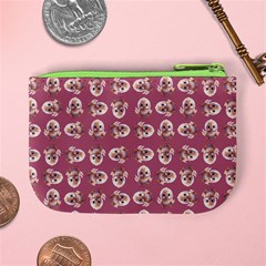 Whimsy Chickens Pattern Mini Coin Purse from ArtsNow.com Back