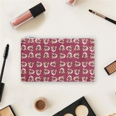 Whimsy Chickens Pattern Cosmetic Bag (Small) from ArtsNow.com Front