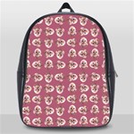 Whimsy Chickens Pattern School Bag (Large)