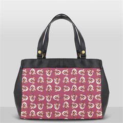 Whimsy Chickens Pattern Oversize Office Handbag (2 Sides) from ArtsNow.com Front