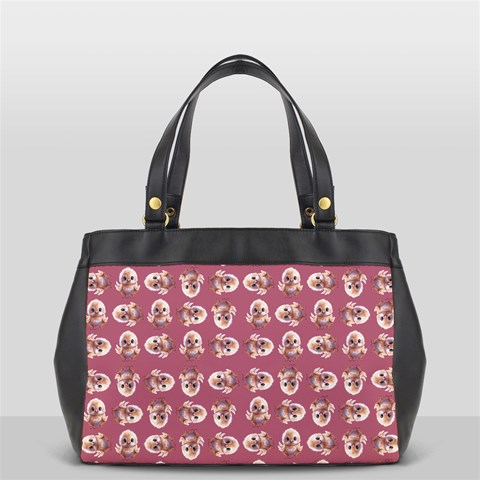 Whimsy Chickens Pattern Oversize Office Handbag (2 Sides) from ArtsNow.com Back