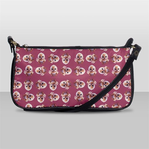 Whimsy Chickens Pattern Shoulder Clutch Bag from ArtsNow.com Front