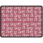 Whimsy Chickens Pattern Fleece Blanket (Large)