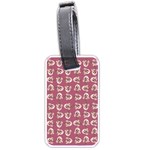 Whimsy Chickens Pattern Luggage Tag (one side)