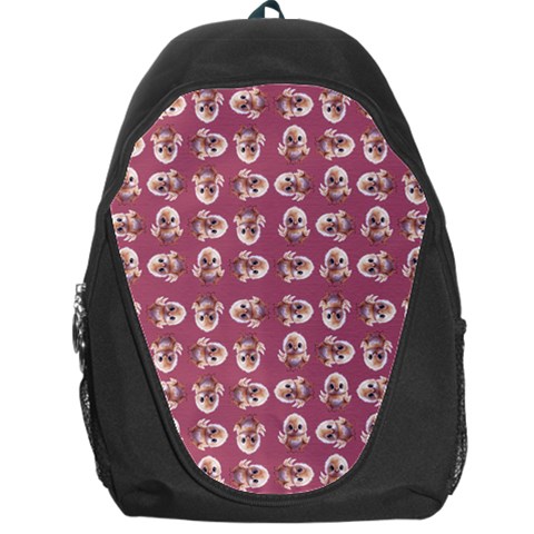 Whimsy Chickens Pattern Backpack Bag from ArtsNow.com Front