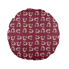 Whimsy Chickens Pattern Standard 15  Premium Round Cushions from ArtsNow.com Front