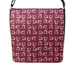 Whimsy Chickens Pattern Flap Closure Messenger Bag (L)