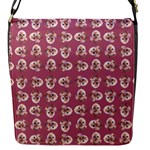 Whimsy Chickens Pattern Flap Closure Messenger Bag (S)