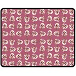 Whimsy Chickens Pattern Two Sides Fleece Blanket (Medium)