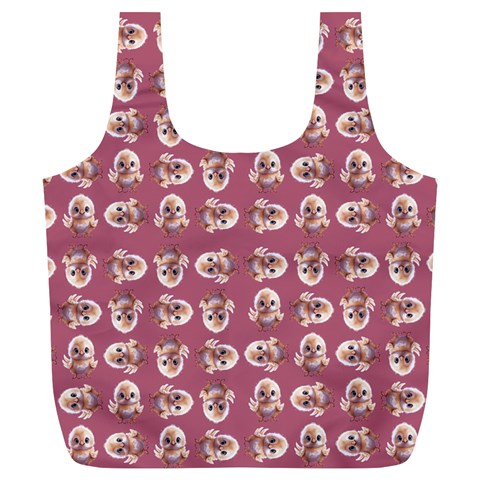 Whimsy Chickens Pattern Full Print Recycle Bag (XL) from ArtsNow.com Front