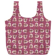 Whimsy Chickens Pattern Full Print Recycle Bag (XL) from ArtsNow.com Front