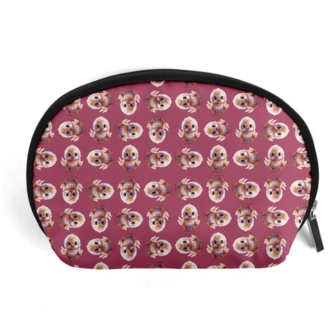 Whimsy Chickens Pattern Accessory Pouch (Large) from ArtsNow.com Front