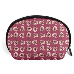 Whimsy Chickens Pattern Accessory Pouch (Large) from ArtsNow.com Front