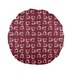 Whimsy Chickens Pattern Standard 15  Premium Flano Round Cushions