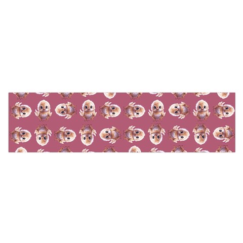 Whimsy Chickens Pattern Oblong Satin Scarf (16  x 60 ) from ArtsNow.com Front