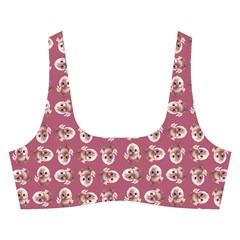 Whimsy Chickens Pattern Cross Back Hipster Bikini Set from ArtsNow.com Front