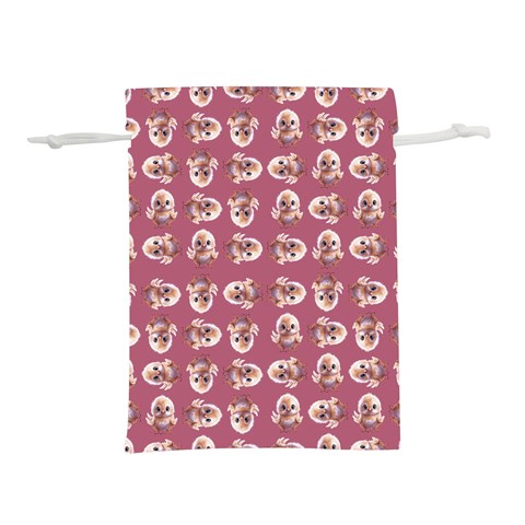 Whimsy Chickens Pattern Lightweight Drawstring Pouch (S) from ArtsNow.com Front