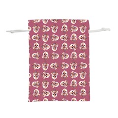 Whimsy Chickens Pattern Lightweight Drawstring Pouch (S) from ArtsNow.com Back