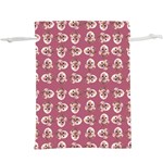 Whimsy Chickens Pattern Lightweight Drawstring Pouch (XL)