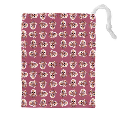 Whimsy Chickens Pattern Drawstring Pouch (4XL) from ArtsNow.com Front