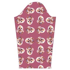 Whimsy Chickens Pattern Kids  Long Sleeve Velvet Lounge Robe from ArtsNow.com Sleeve Right