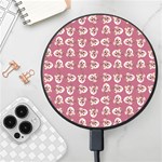 Whimsy Chickens Pattern Wireless Fast Charger(Black)