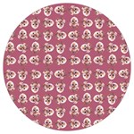 Whimsy Chickens Pattern Round Trivet