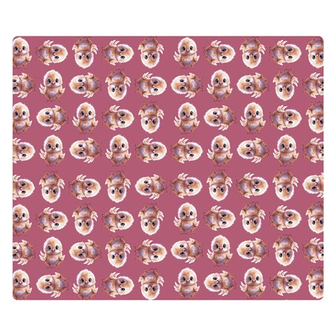 Whimsy Chickens Pattern Premium Plush Fleece Blanket (Small) from ArtsNow.com 50 x40  Blanket Front