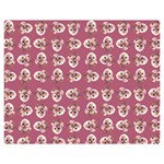 Whimsy Chickens Pattern Premium Plush Fleece Blanket (Medium)