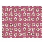 Whimsy Chickens Pattern Premium Plush Fleece Blanket (Large)