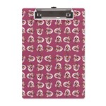 Whimsy Chickens Pattern A5 Acrylic Clipboard