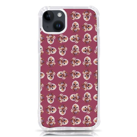 Whimsy Chickens Pattern iPhone 14 Plus TPU UV Print Case from ArtsNow.com Front